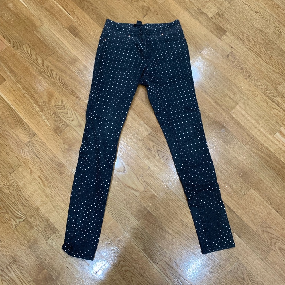 Polka dot skinny jeggings